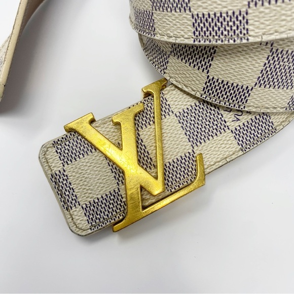 LOUIS VUITTON Damier Azur Belt Canvas Gold Buckle
M9609 95/38 main image 9
